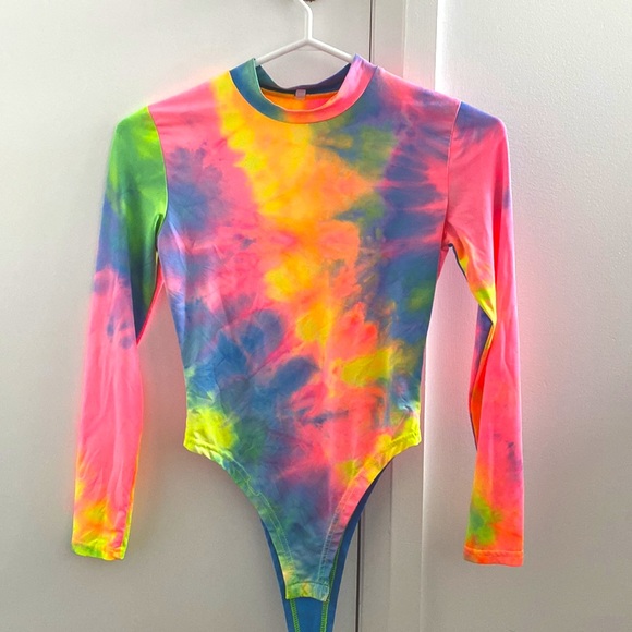 colourful tie dye bodysuit - Picture 2 of 2